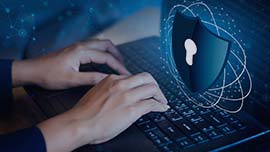 laptop with shield