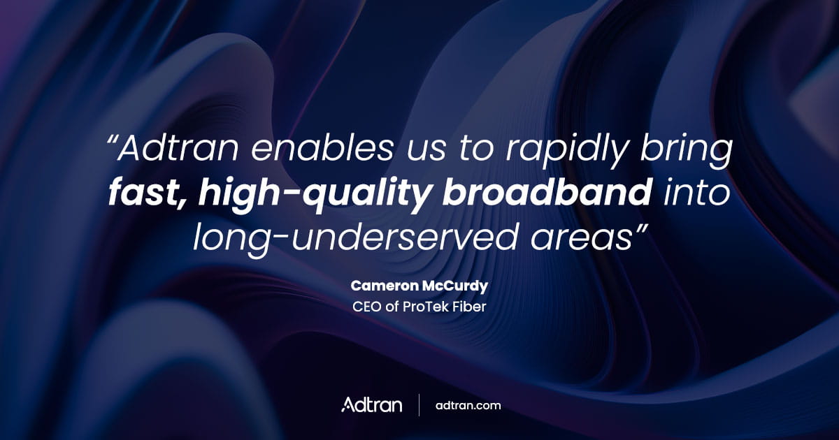 ProTek Fiber expands full-fiber connectivity in rural Illinois with Adtran
